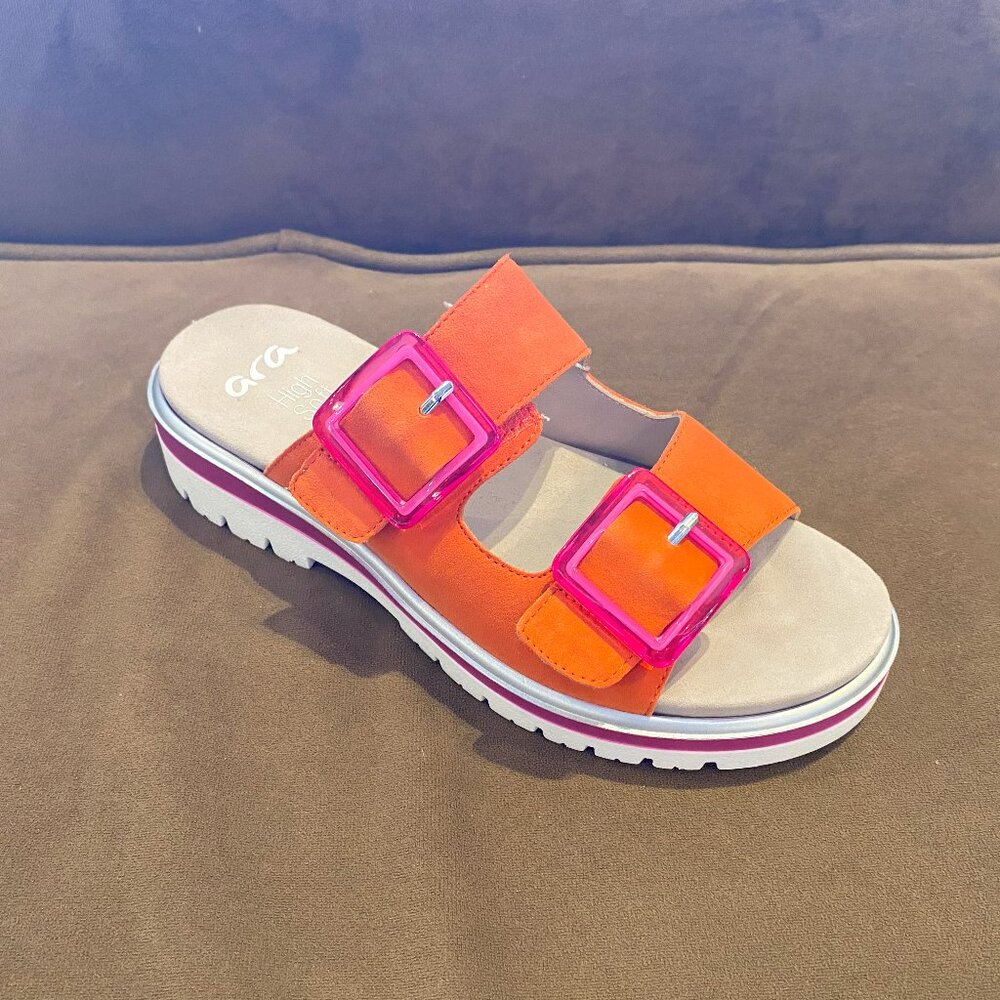 Ara - Marbella Slide (12-21011-18) Poppy - Multiple Sizes (NEW W/ BOX) - Picture 1 of 3